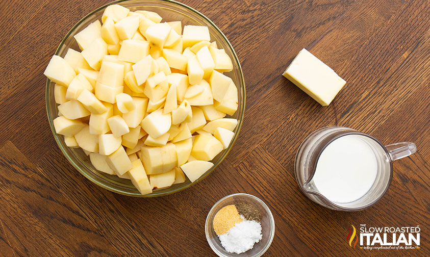 ingredients for basic mashed potatoes