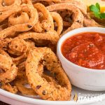 closeup of Olive Garden Calamari Copycat