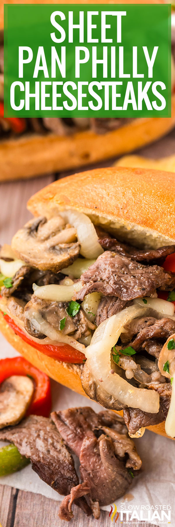 Sheet Pan Philly Cheesesteak -PIN