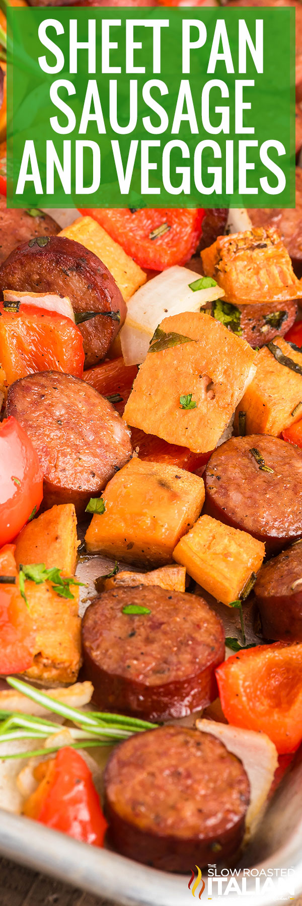 Sheet Pan Sausage and Veggies Recipe-PIN