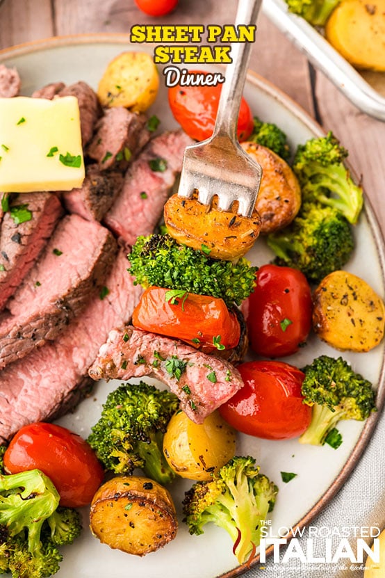 titled: Sheet Pan Steak Dinner