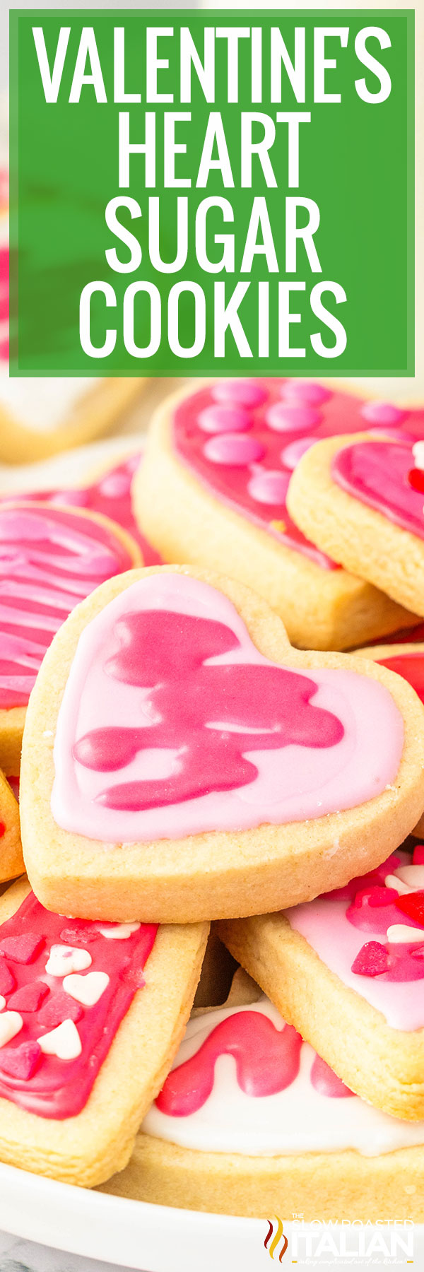 Valentine's Heart Sugar Cookies - PIN