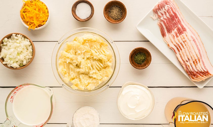 ingredients for baked potato soup