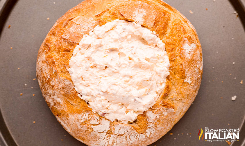 mississippi sin dip in a bread bowl