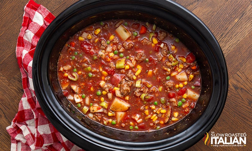 sausage soup in the crockpot