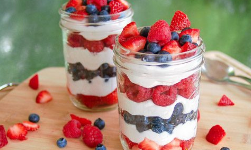 triple berry parfait