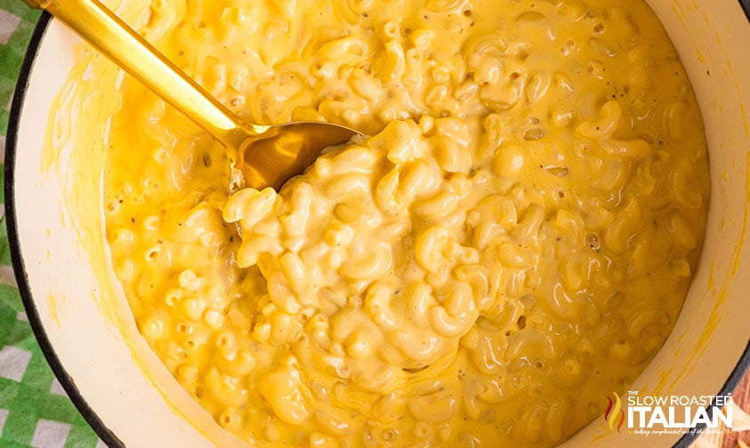 copycat subway 4 cheese mac and cheese in a large pot