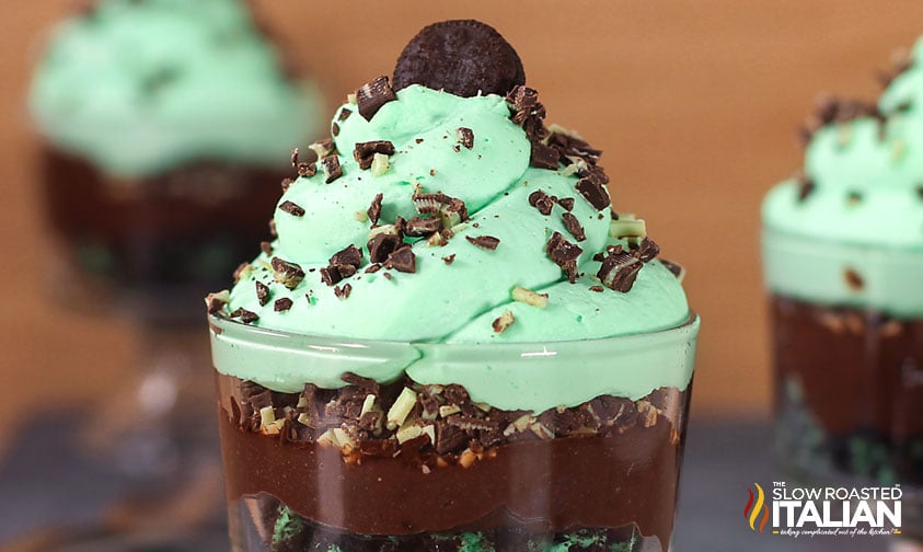 mint chocolate dessert trifle