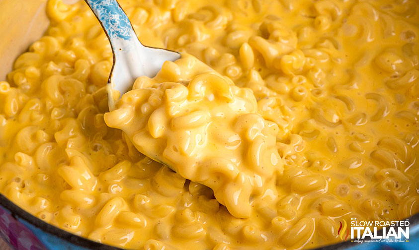 kfc mac and cheese in a large pot