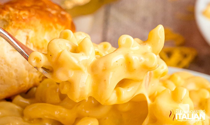 closeup of KFC mac and cheese copycat