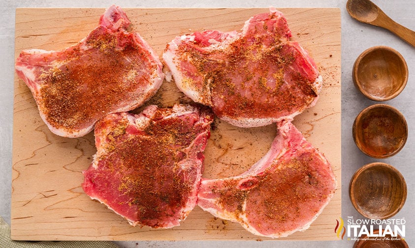 seasoning pork chops