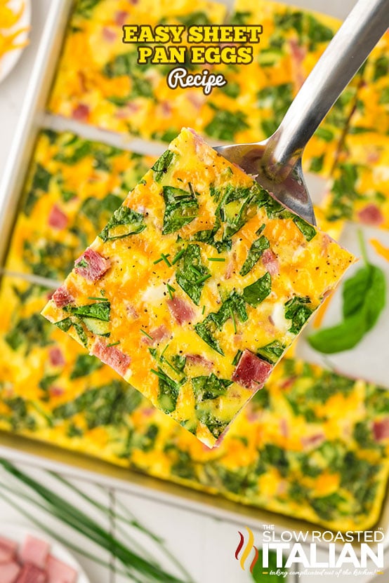 titled: Easy Sheet Pan Eggs Recipe