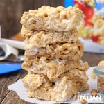 stacked salted caramel rice krispies treats