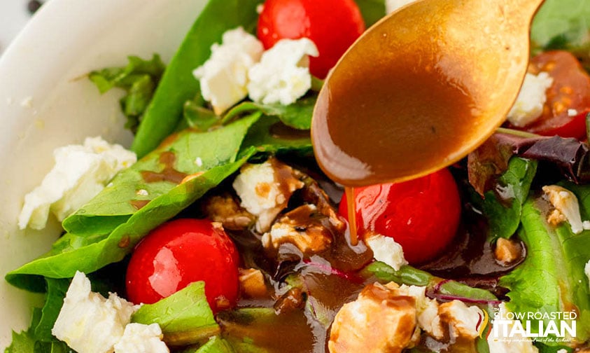 closeup of Simple Balsamic Vinaigrette