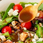 closeup of simple balsamic vinaigrette recipe