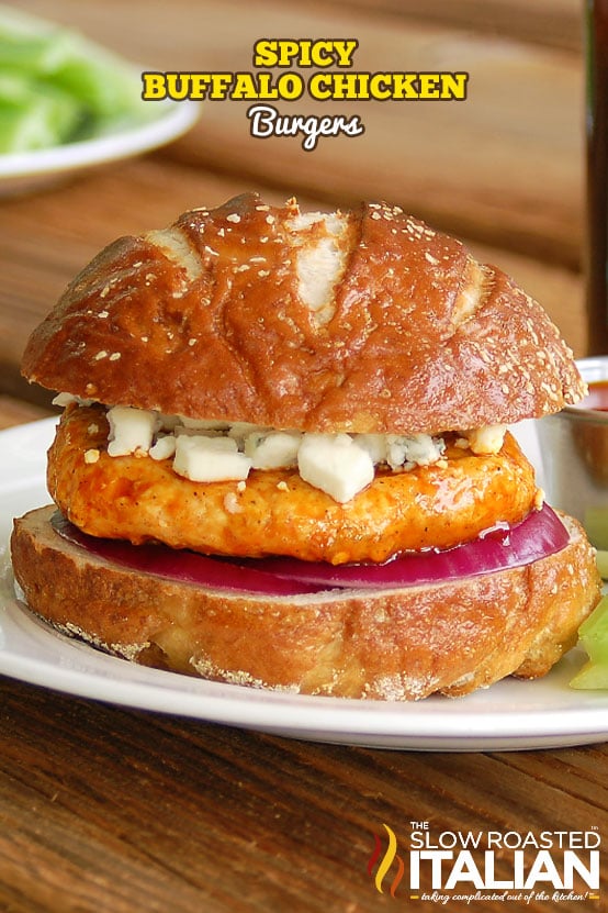 titled: Spicy Buffalo Chicken Burger